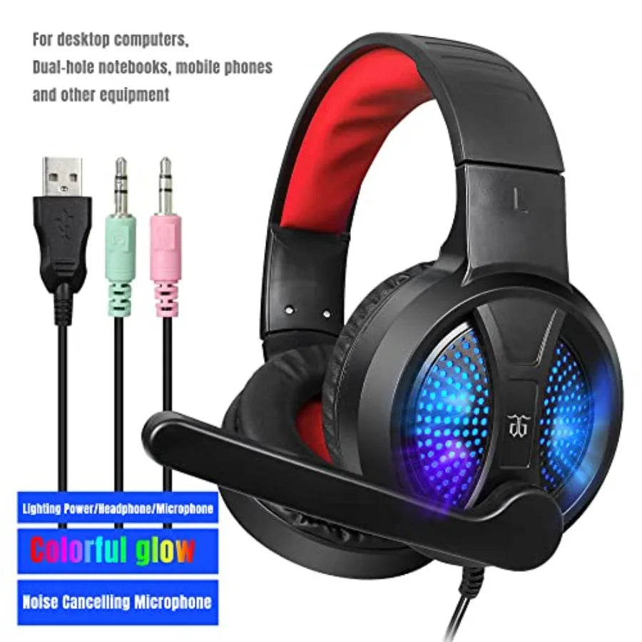 Gaming Keyboard and Mouse, Headphones, Mouse pad All in One Combo
