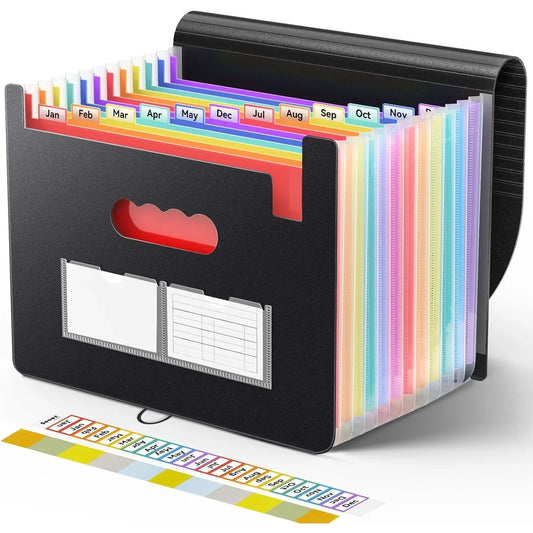 Organ Organizer, 12 Pocket Expandable File Folder