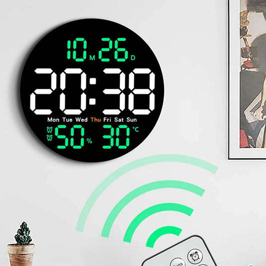 Simple Large LED Digital Wall Clock