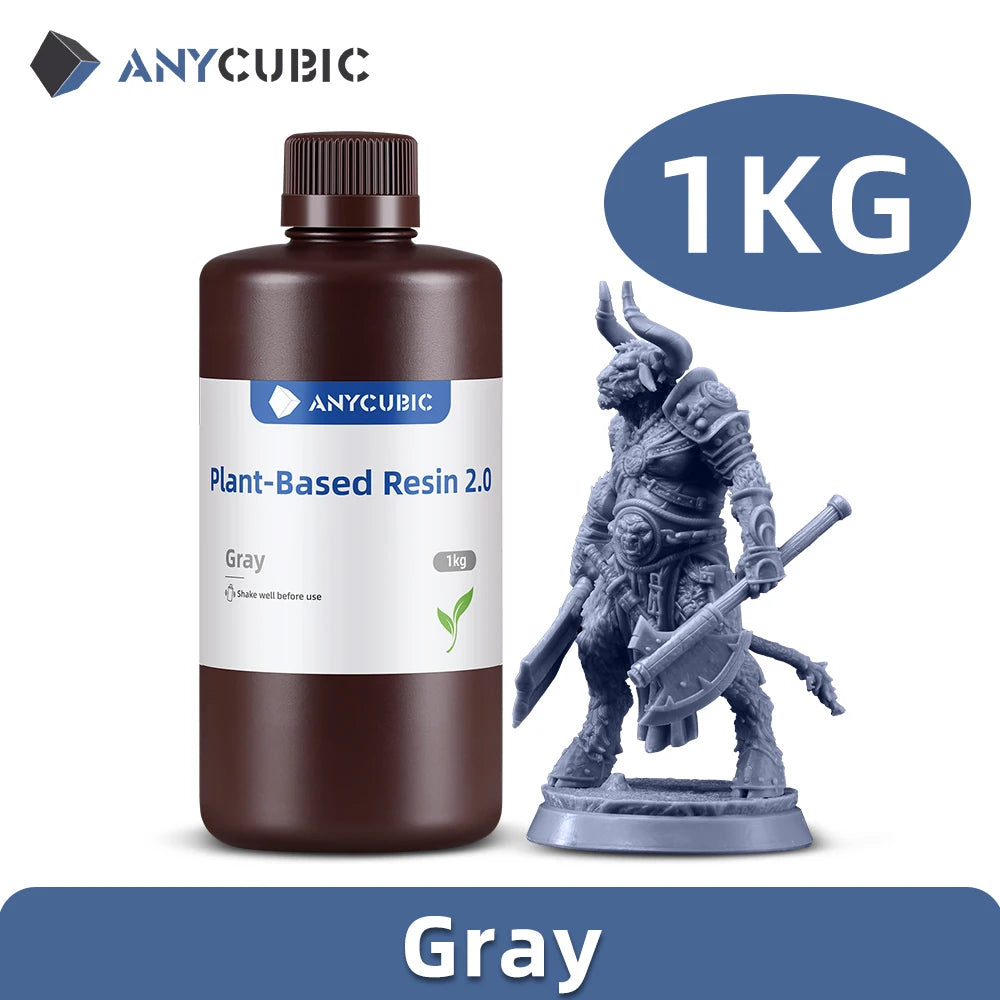 NEWEST ANYCUBIC ECO UV Resin 2.0 For LCD 3D Printer Low Odor 405nm