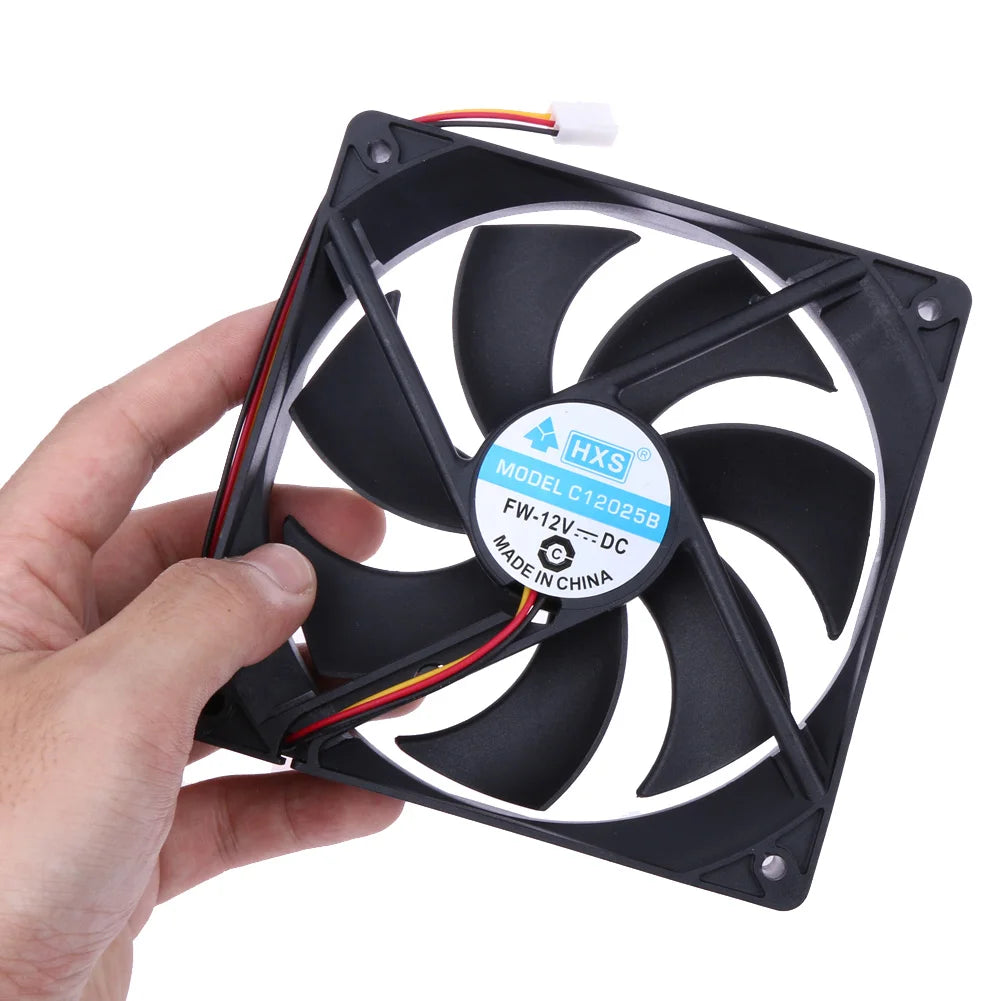 120mm Case Fan 12V 3Pin PC Computer Case Cooling Fan 1300RPM