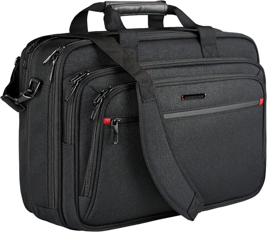 Expandable Laptop Briefcase for Men & Women, Fits 17.3' Laptop