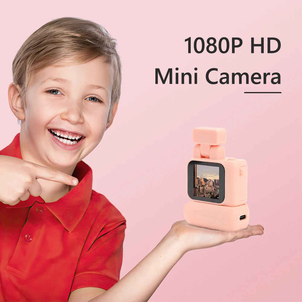 Mini Camera With Screen HD 1080p With Flash Lamp And Battery Dock