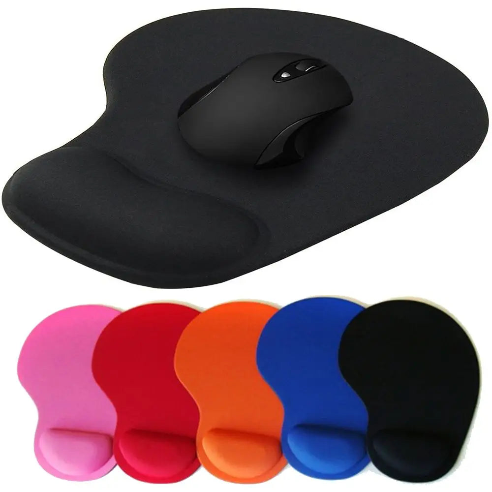 Ergonomic Wrist Rest Mouse Pad with Memory Foam - Non-Slip Gel Support