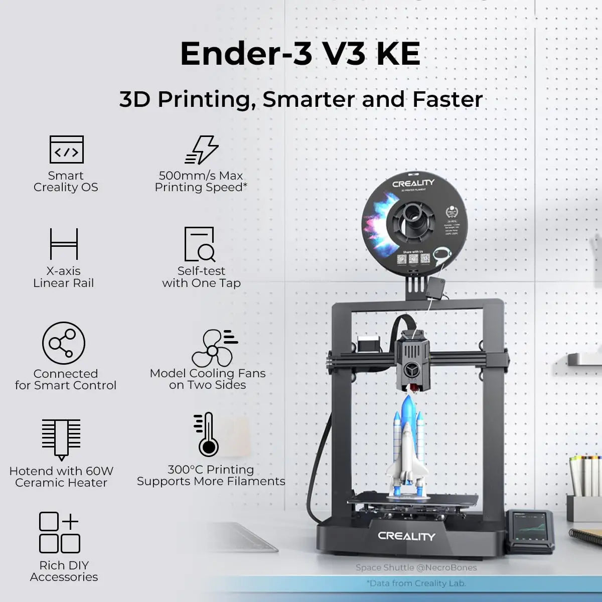 Creality Ender 3 V3 KE 3D Printer 500mm/s MAX Printing