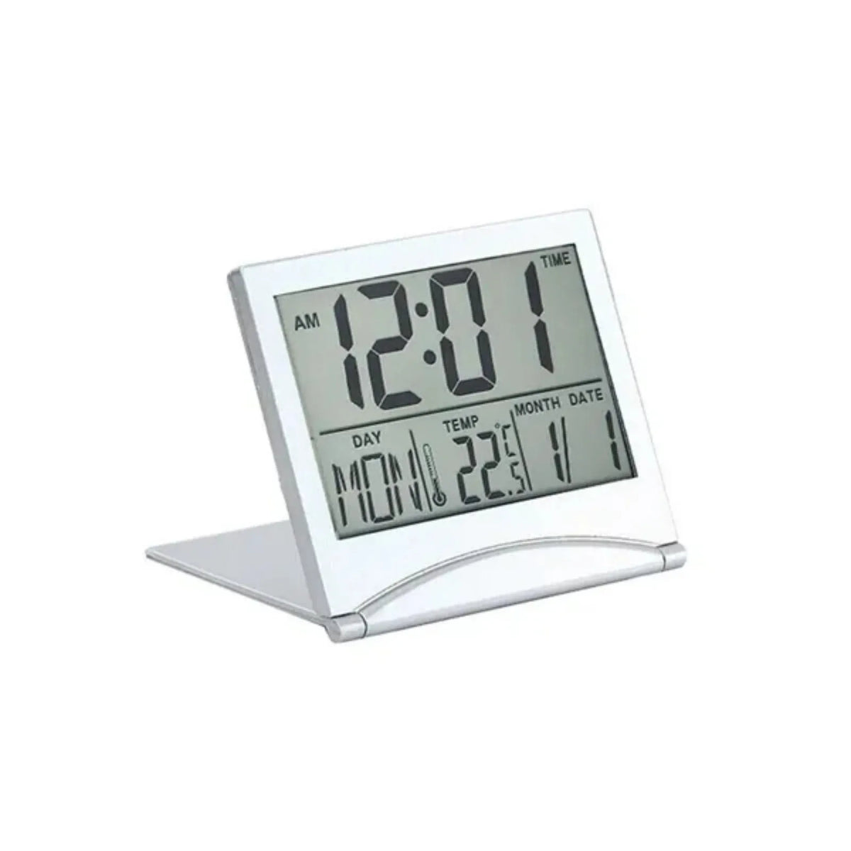 Digital Travel Alarm Clock Foldable Temperature LCD Clock