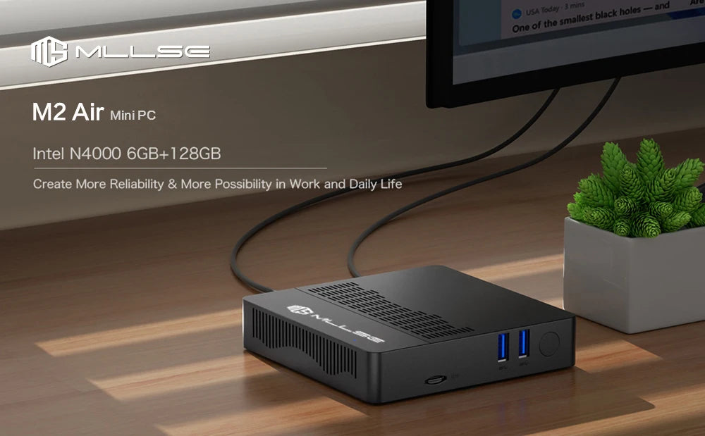 MLLSE M2 Air Mini PC Intel Celeron N4000 CPU