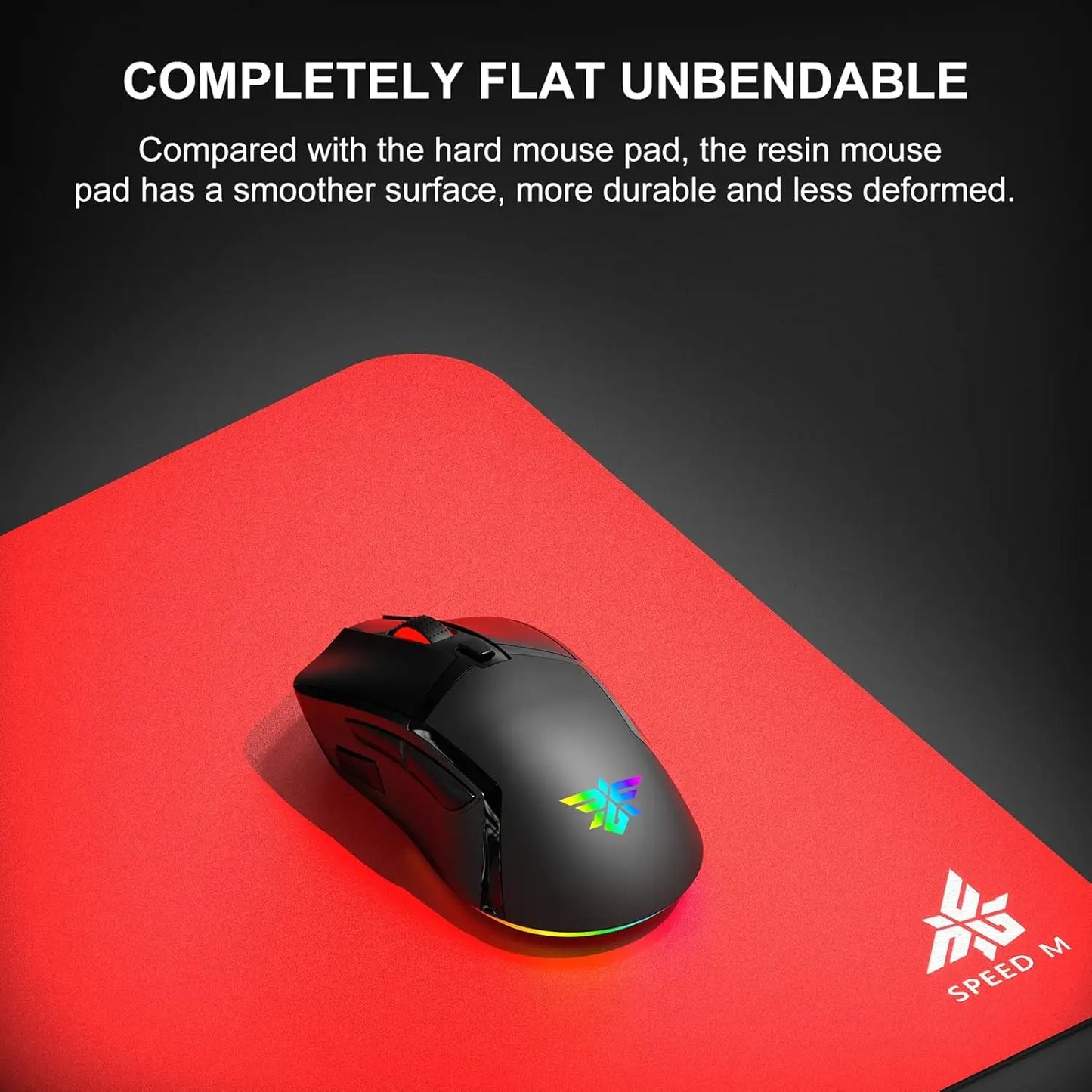 NPET SPEEDM Gaming Mousepad - Resin Surface Hard Gaming Mouse pad