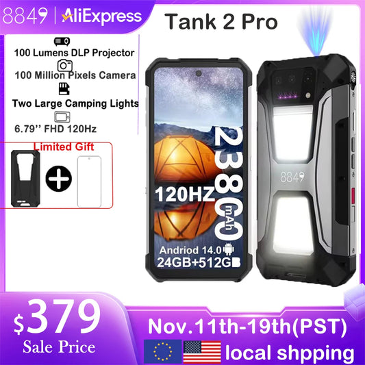 8849 Tank 2 PRO Unihertz Rugged Smartphone 16GB /256GB 23800mAh