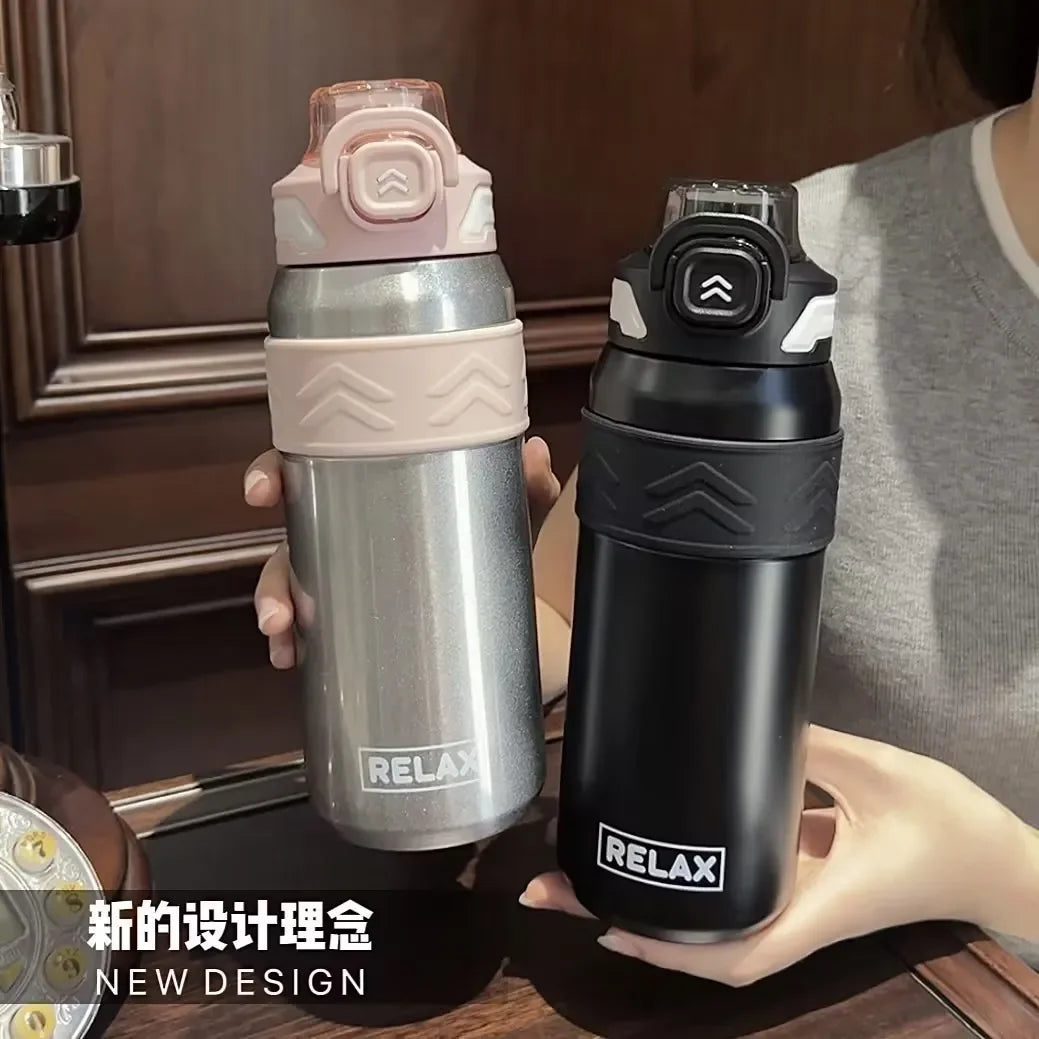 Stainless Steel Portable Vacuum Cup – On-the-Go Sports Bottle