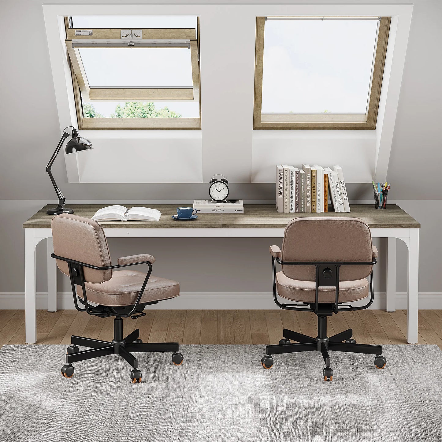 Tribesigns 78.7 Inches Extra Long Computer Desk, 2 Person Desk