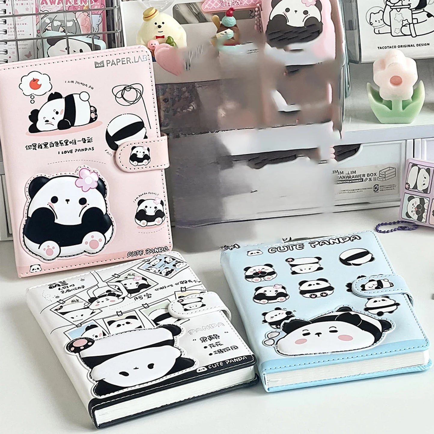 Cute Panda Notebook Agenda Organizer Diary Notepad Weekly Planner