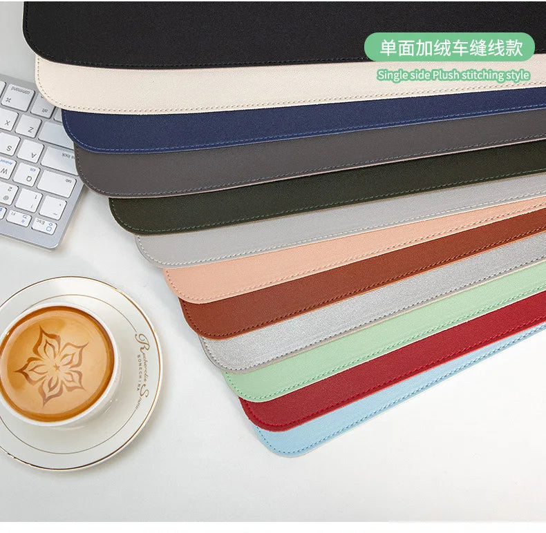 Portable Mouse pad Non-slip PU Suede Computer Keyboard desk pad