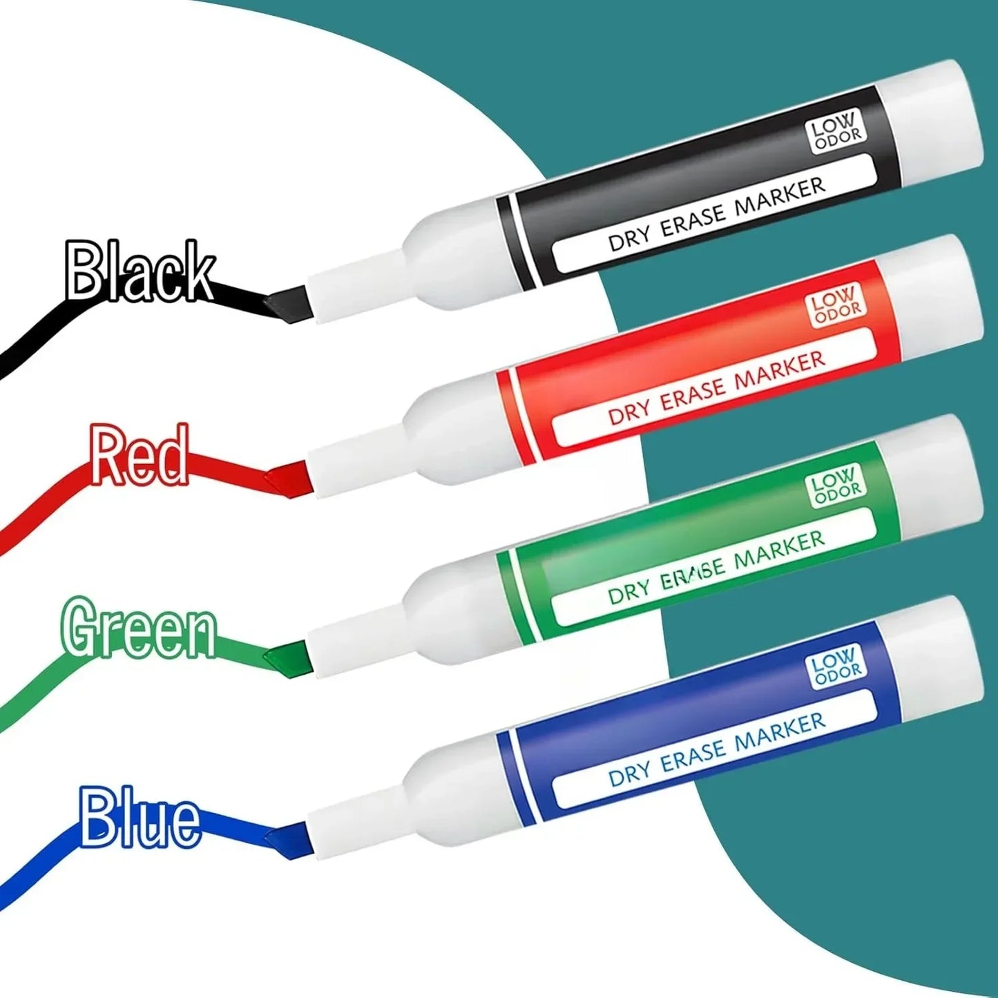 Whiteboard marker, 4-color whiteboard marker