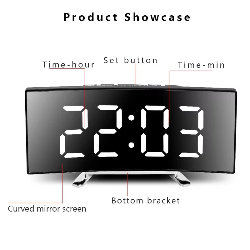 Electronic Alarm Clock, Digital Alarm Clock LED