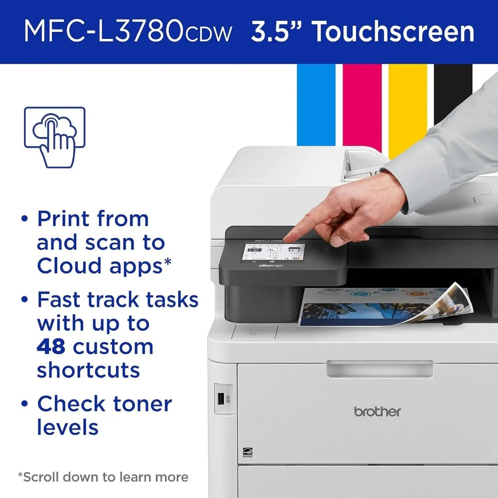 HL-L3300CDW Wireless Digital Color Multi-Function Printer with Laser Quality Output