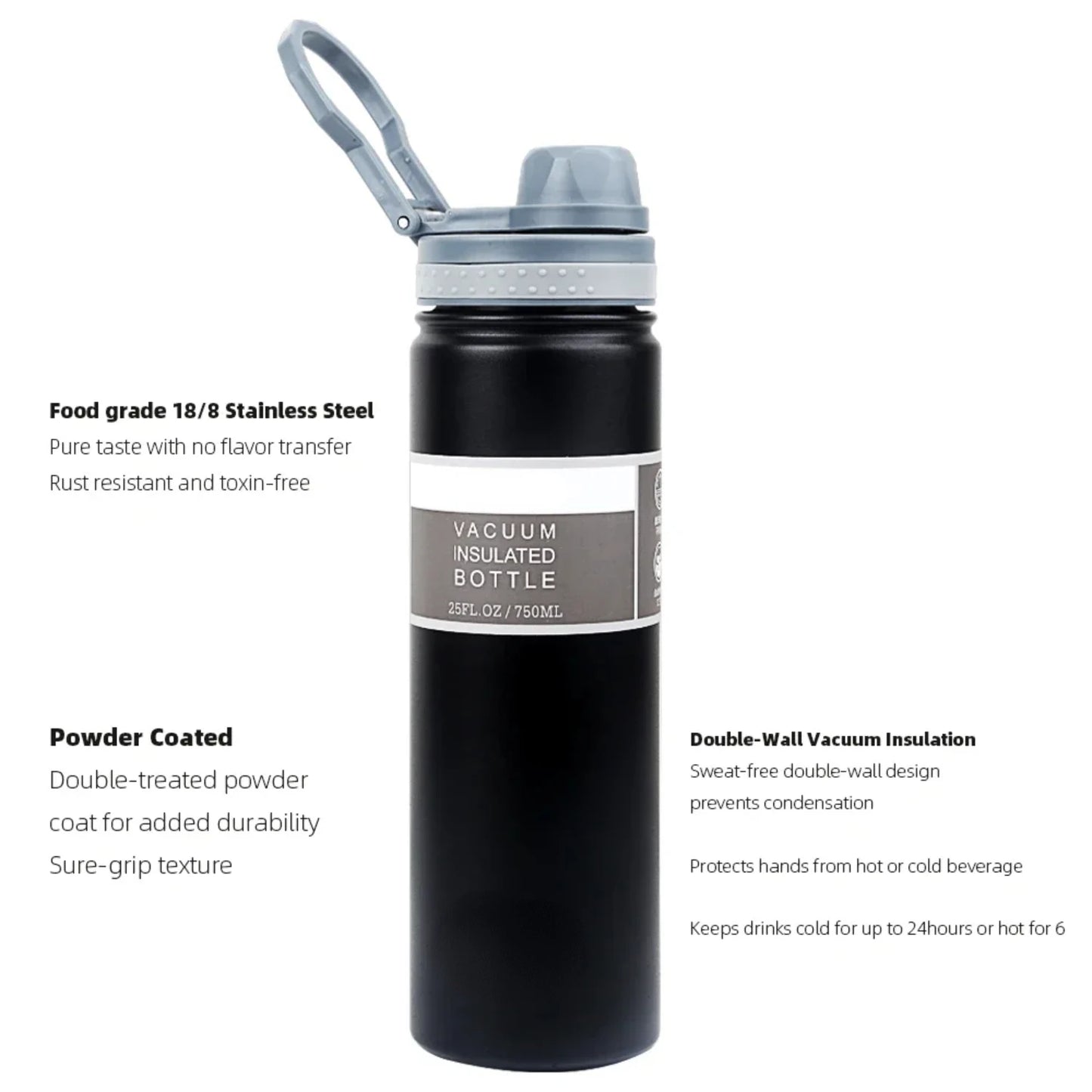 TYESO Thermal Water Bottle Thermos Bottle Stainless Steel